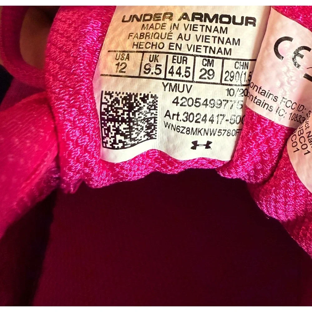 Under Armour HOVR Infinite 3 Womens Running Shoes Pink Bluetooth 3024417-600 12